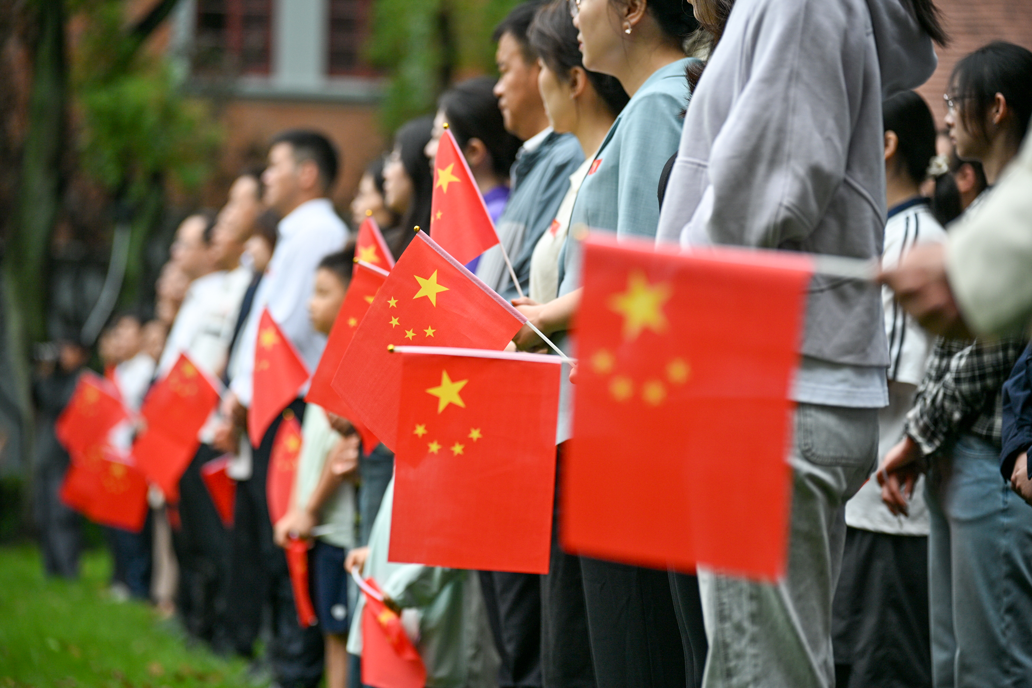 升旗仪式现场